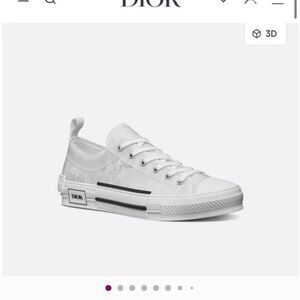 Dior Monochrome Canvas Sneakers